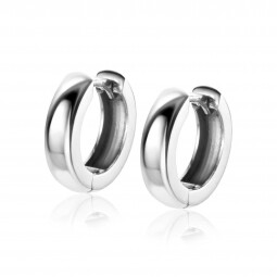 ZINZI zilveren oorringen 14,5 x 4mm met luxe scharniersluiting ZIO-BF40