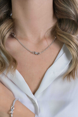 ZINZI Sterling Silver Curb Chain Necklace