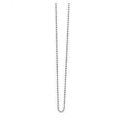 70cm ZINZI Sterling Silver Necklace Beads ZI70BOL