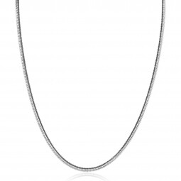 ZINZI zilveren platte slangen-ketting 45cm 2,5mm breed ZIC2401