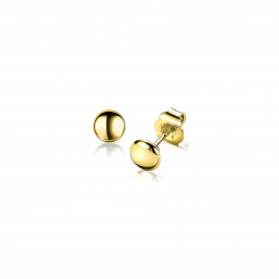 ZINZI Gold Plated Sterling Silver Stud Earrings Round to wear Earrings Pendants ZIO1CHG
