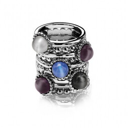 ZINZI Sterling Silver Ring Grey ZIR793G