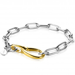 ZINZI Sterling Silver Bracelet Paperclip Chain