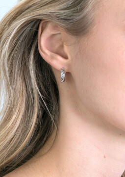 ZINZI Sterling Silver trendy EarRings 15mm Oval Chains