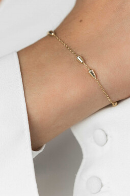 ZINZI zilveren fantasie armband geel verguld 17-19,5cm ZIA1910G