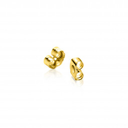 ZINZI gold plated zilveren oorpoussettes of achterkantjes voor Zinzi oorknoppen/oorstekers. De prijs is per paar ZIP-G