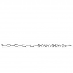 ZINZI Sterling Silver Multi-Chain Bracelet Rolo and Paperclip Chain width 8,5mm ZIA2477