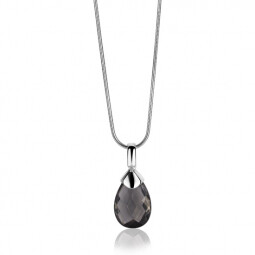 ZINZI Sterling Silver Pendant Drop Dark Grey ZIH1171Z