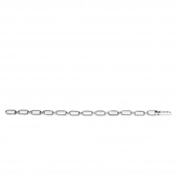 ZINZI zilveren schakel armband met een combinatie van ovale en ronde schakels breedte 6,5mm 20cm ZIA2474