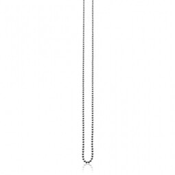 90cm ZINZI Sterling Silver Necklace Beads ZI90BOL