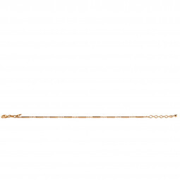 ZINZI Sterling Silver Fantasy Bracelet 14K Rose Gold Plated