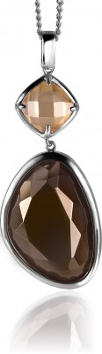 ZINZI Sterling Silver Pendant Brown ZIH1160BR