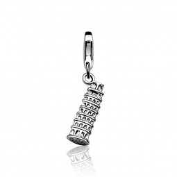 ZINZI Sterling Silver Charm Tower of Pisa CHARMS166