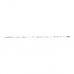 ZINZI zilveren armband met verschillende paperclip schakels 16,5-19,5cm ZIA-BF60

