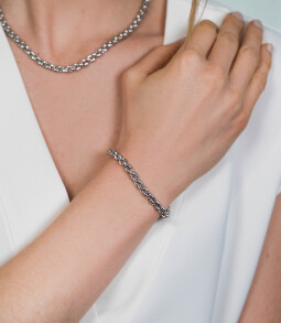 ZINZI Sterling Silver Chain Bracelet 19,5cm ZIA1205