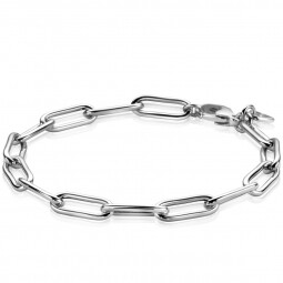 ZINZI Sterling Silver Bracelet Paperclip Chain width 5,5mm 19cm ZIA2286