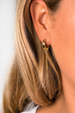 ZINZI Gold Plated Sterling Silver Earrings Pendants ZICH1694G (excl. hoop earrings)