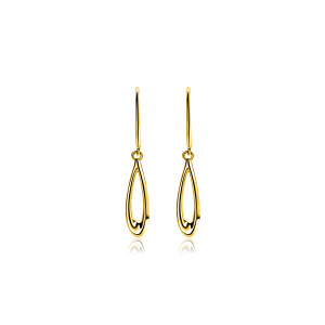 ZINZI GOLD oorhangers ovaal open