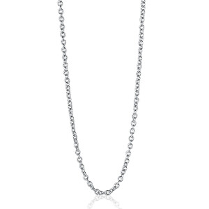 45cm ZINZI Sterling Silver Anchor Necklace ZILC-A45