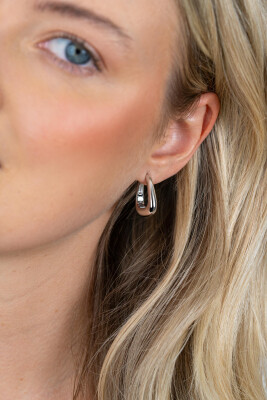 ZINZI zlv. klapcreolen rechthoek aflopend 21x5mm