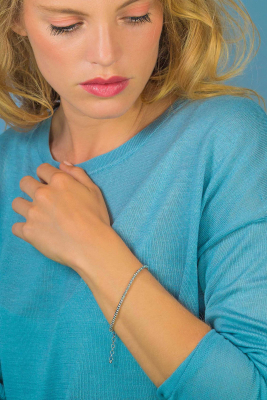 ZINZI Sterling Silver Chain Bracelet 18,5cm ZIA1288