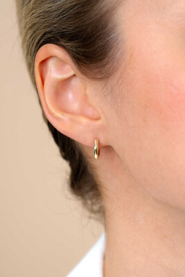 12mm ZINZI Gold Plated Sterling Silver Hoop Earrings width 2mm ZIO194G