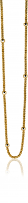 ZINZI Gold Plated Sterling Silver Fantasy Necklace 42-45cm ZIC1128G