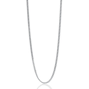 45cm ZINZI Sterling Silver Curb Chain Necklace ZILC-G45