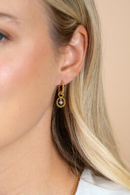 ZINZI zlv. gg.verg. oorbedels rond open bolletjes/zirc