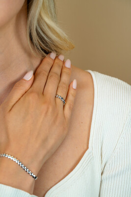 ZINZI Sterling Silver Ring Hearts ZIR1798