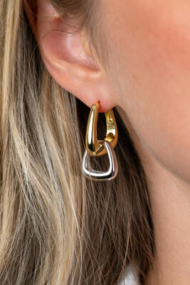 ZINZI zlv. oorbedels rechthoek aflopend