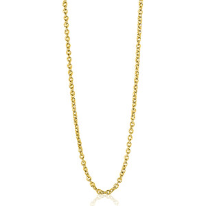 45cm ZINZI Gold Plated Sterling Silver Anchor Necklace ZILC-A45G
