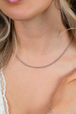 ZINZI zlv. collier fantasie koord 42+3cm