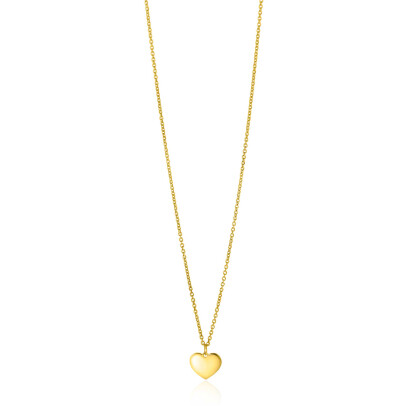 ZINZI Gold 14 kt Necklace Heart Pendant 8mm 43cm ZGC312