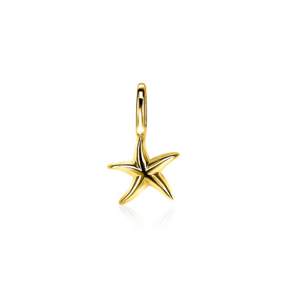 ZINZI Gold Plated Sterling Silver Pendant Starfish ZIH2064G