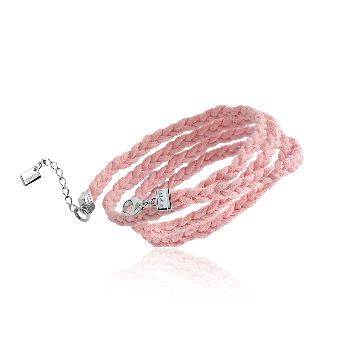 ZINZI Braided Bracelet Pink ZBF11R