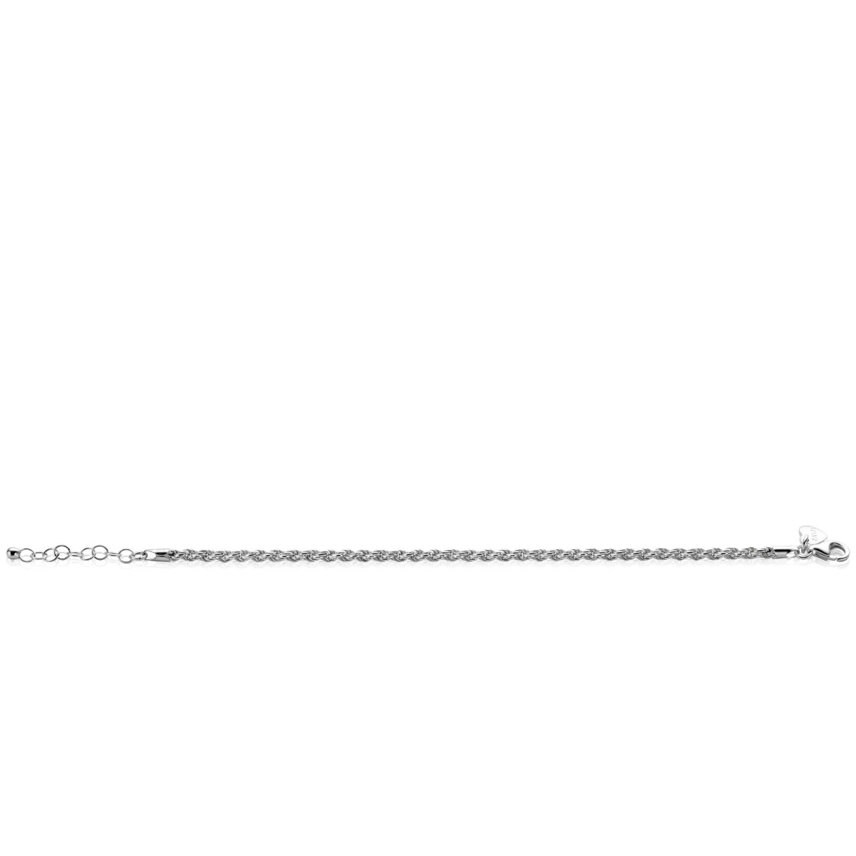 ZINZI Sterling Silver Rope Chain Bracelet width 2,6mm ZIA2386