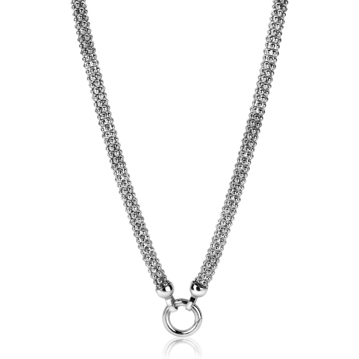 ZINZI Sterling Silver Chain Necklace width 7mm 45cm ZIC733