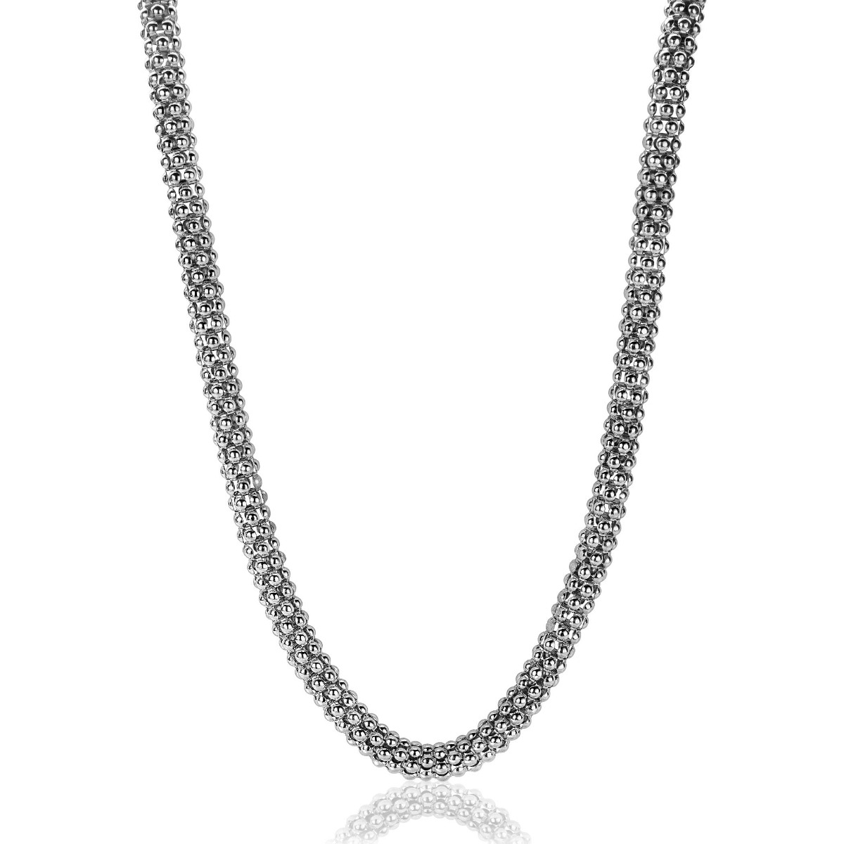 ZINZI Sterling Silver Chain Necklace width 7mm 45cm ZIC733