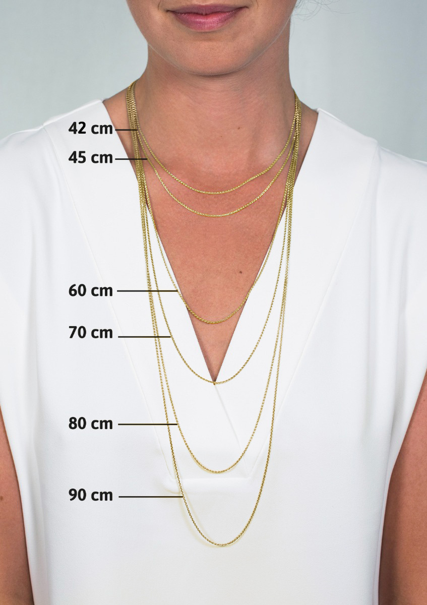 70cm ZINZI Gold Plated Sterling Silver Curb Chain Necklace ZILC-G70G