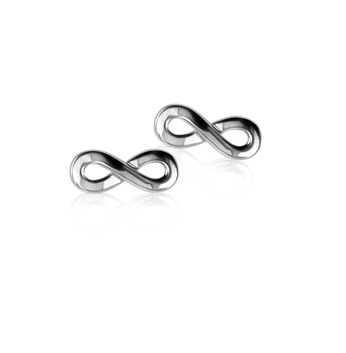 ZINZI Sterling Silver Stud Earrings Infinity ZIO1065