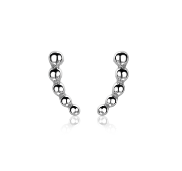 10mm ZINZI Sterling Silver Stud Earrings Beads ZIO2090